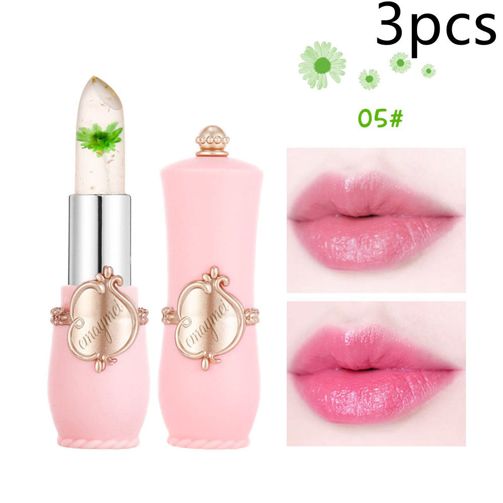 Maymei Moisturizing Lip Balm Dried Flower Color Changing Lipstick 05color 3PCS
