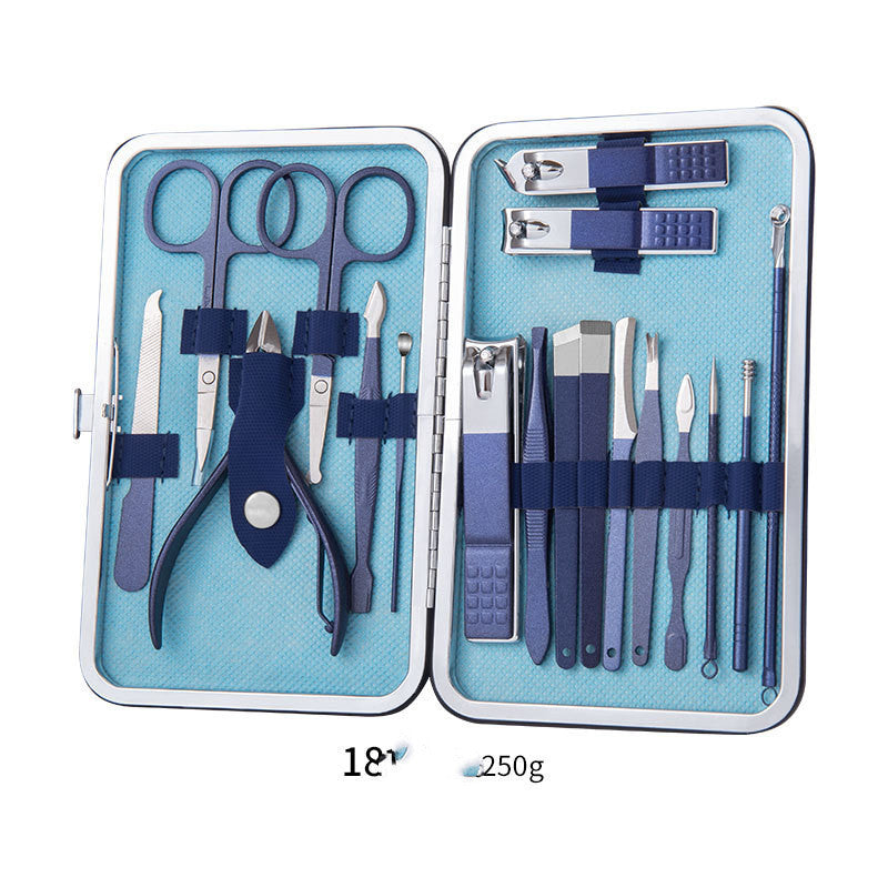 Professional Scissors Nail Clippers Set Ear Spoon Dead Skin Pliers Nail Cutting Pliers Pedicure Knife Nail Groove Trimmers 20Style