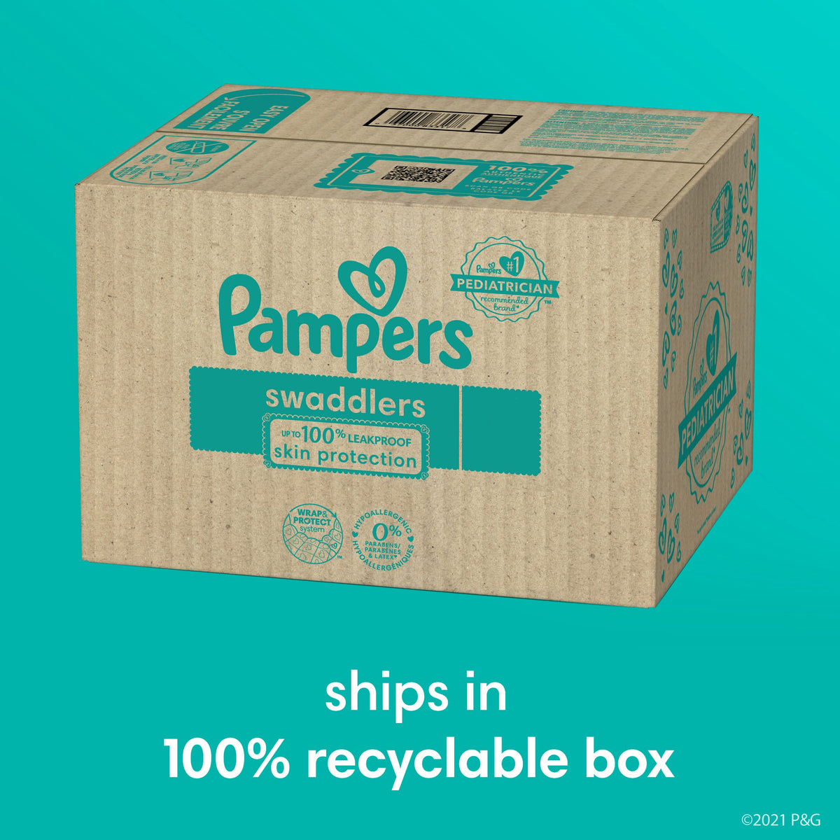 Pampers Baby Diapers - Swaddlers - Size 5, 132 Count, Ultra Absorbent Disposable Infant Diaper