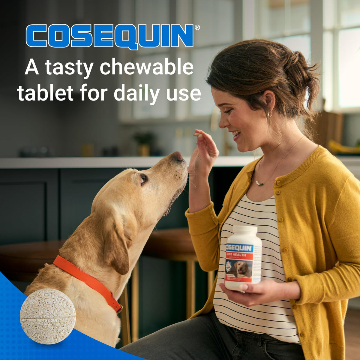 Nutramax Cosequin for Dogs Joint Health Supplement, Contains Glucosamine for Dogs, Plus Chondroitin and MSM, Supports Healthy Joints, Chewable Tablets, 132 Count