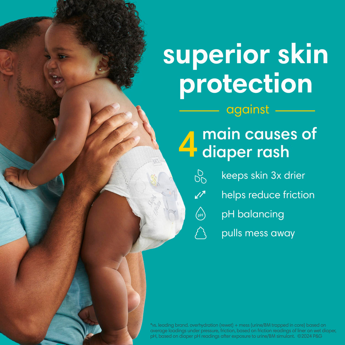 Pampers Baby Diapers - Swaddlers - Size 5, 132 Count, Ultra Absorbent Disposable Infant Diaper
