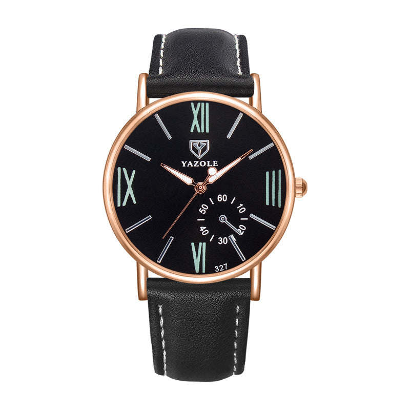 Luminous Women's Watch Fashion Watch Women's Quartz Watch Large Dial Ladies Watch Full black