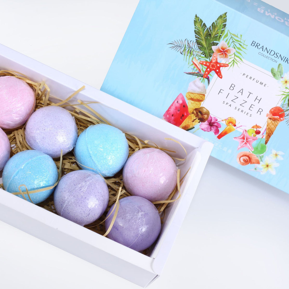 Aromatherapy Essential Oil Bath Explosion Bath Salt Ball 50gX8pcs