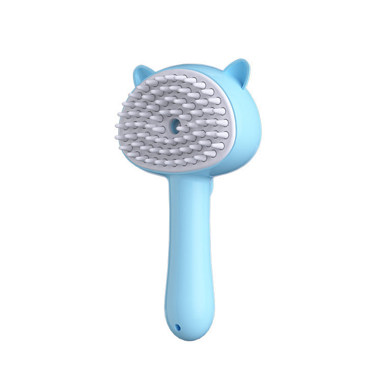 Hair Cleaning Brush With Mist Multifunctional Cat Grooming Brush Rechargeable Self Cleaning Slicker Brush For Pets Dogs & Catsb Pet Products 18x9.5x5cm Blue
