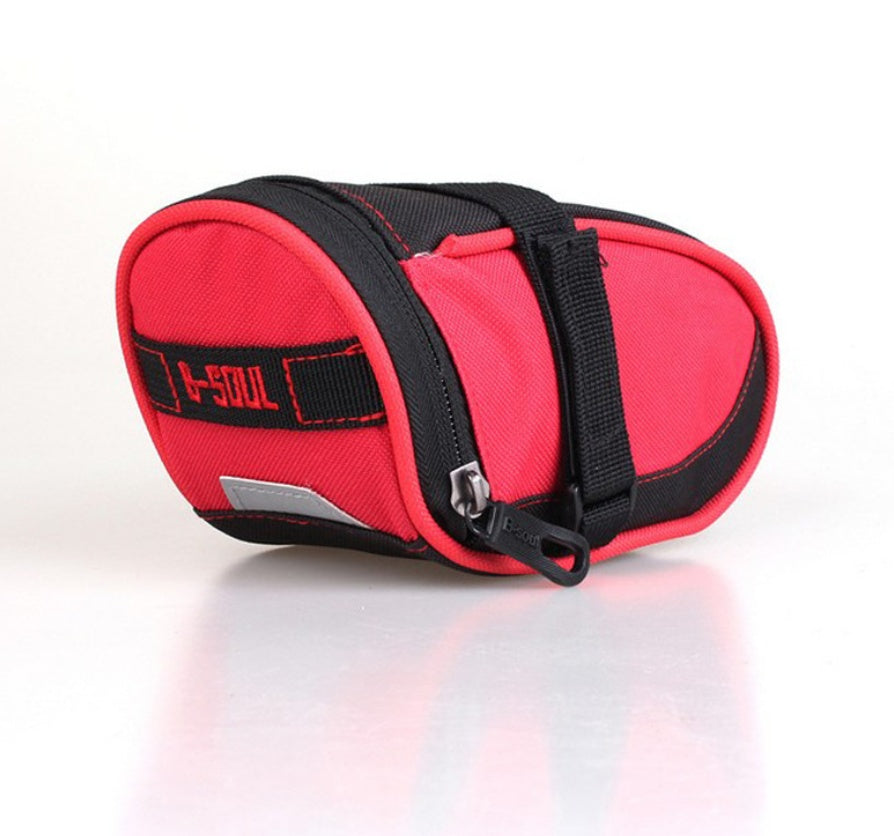 Mountain bike color rear seat bag Red