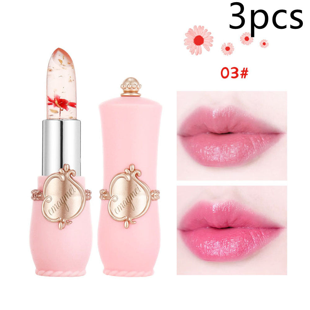 Maymei Moisturizing Lip Balm Dried Flower Color Changing Lipstick 03color 3PCS