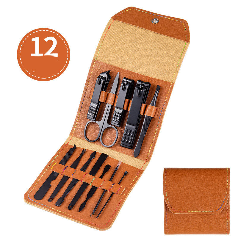 Professional Scissors Nail Clippers Set Ear Spoon Dead Skin Pliers Nail Cutting Pliers Pedicure Knife Nail Groove Trimmers 14 Style
