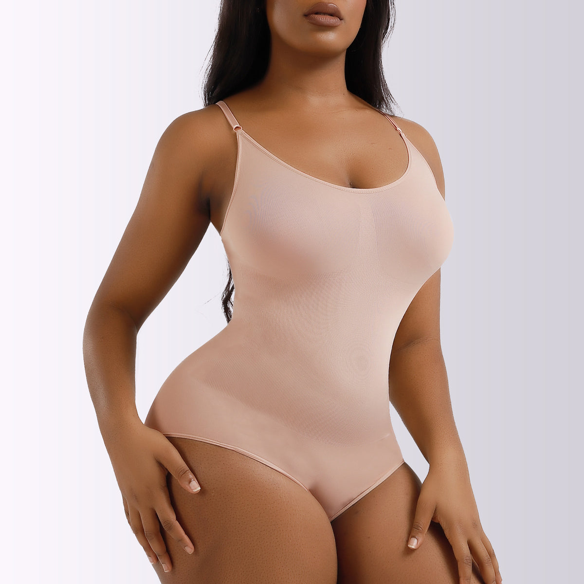 Large Postpartum Seamless Shapewear For Women Skin tone triangle style