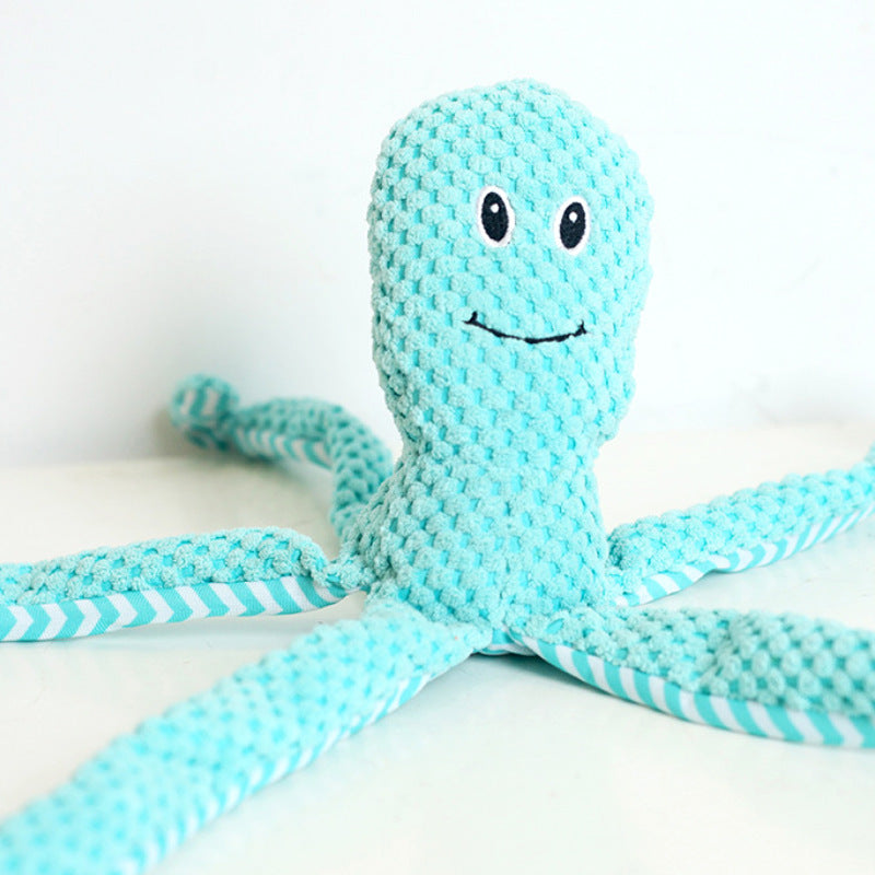 Pet Teeth Grinding And Sound Making Plush Toys Blue