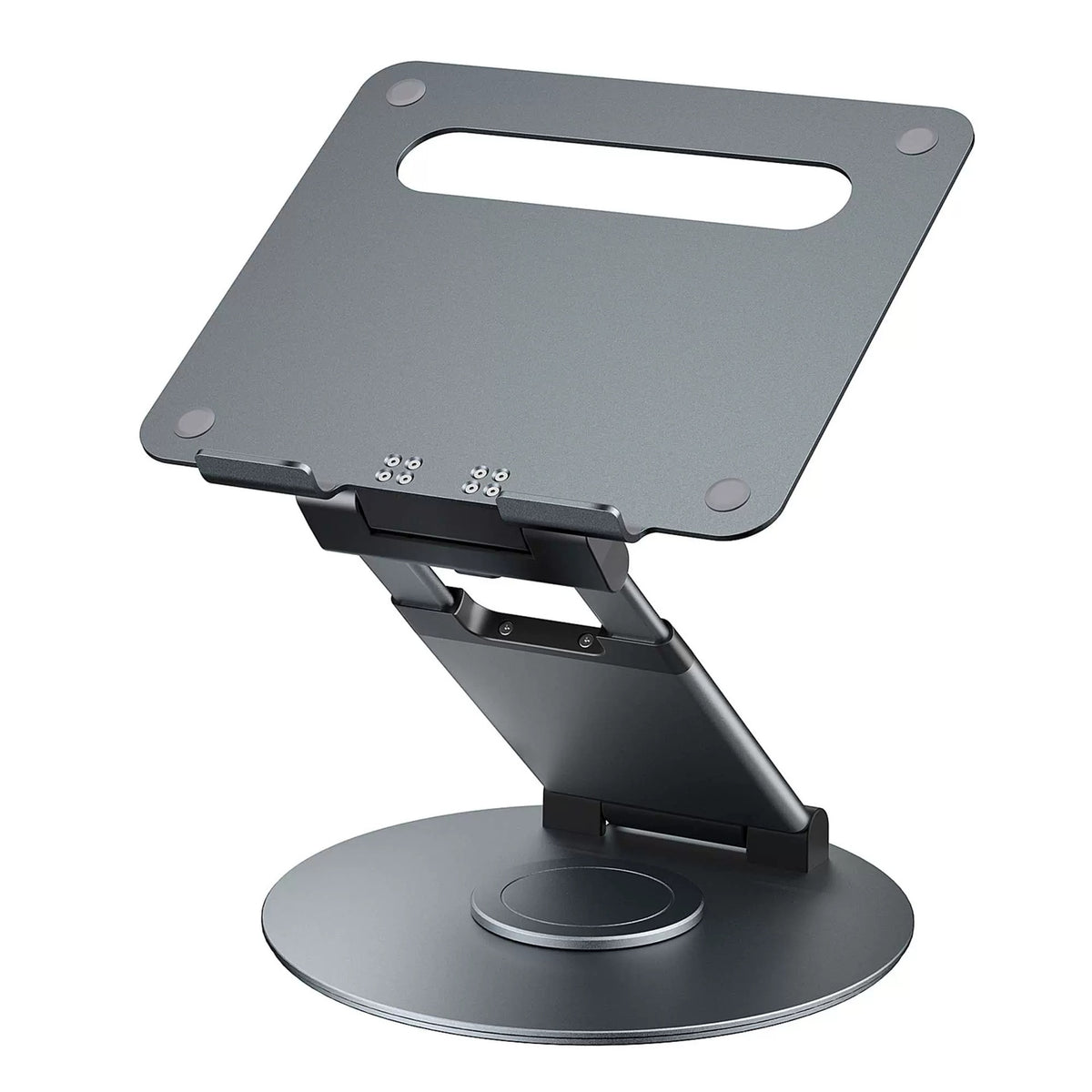 Notebook Bracket Laptop Bracket Aluminum Alloy Desktop Adjustable Base 360-degree Rotation DT018XS Gray Rotating Style