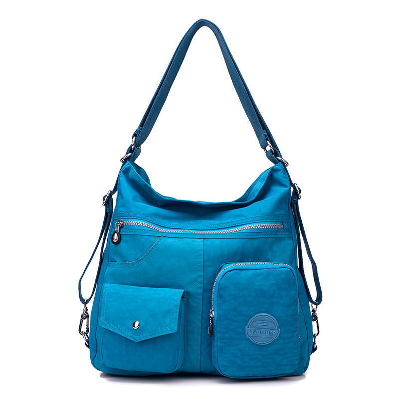 Luxury Handbags Women Bags Designer Waterproof Bylon Cloth Crossbody Bags For Women Large Capacity Lady Shoulder Bag Tote Sea blue