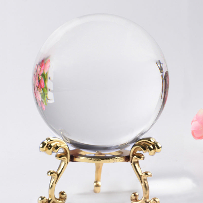 Crystal Light Ball Photography Ball Feng Shui Ball Business Gifts Crystal Ball Inner Carved Magic Ball Golden