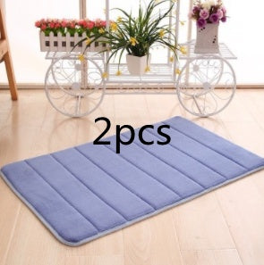 Memory Cotton Carpet Dark blue2pcs