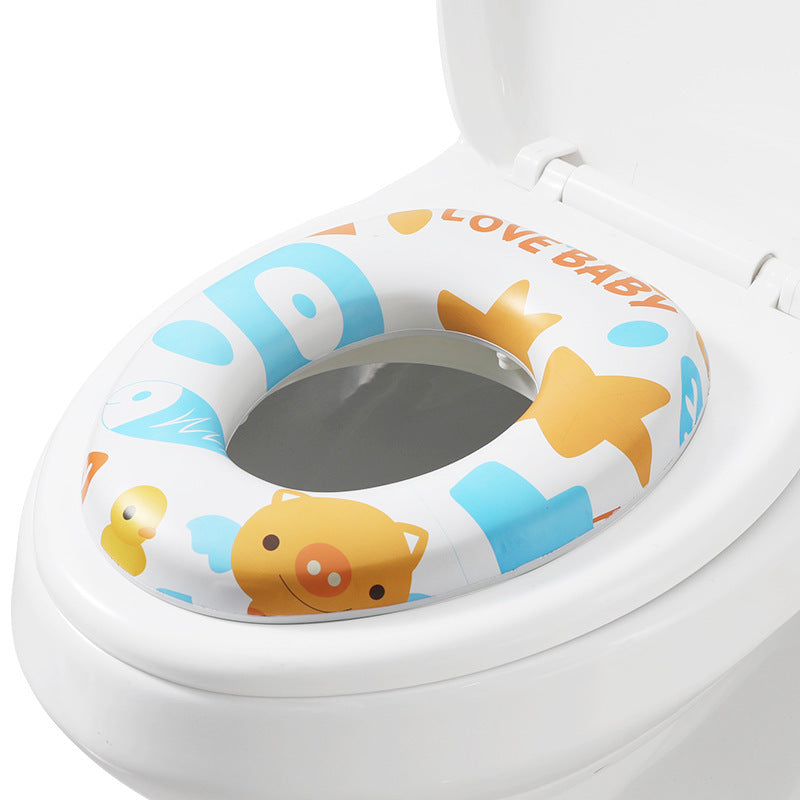 Toilets, Children's Toilet Seats, Men And Women, Baby Toilet Seats, Cushioned Baby Toilet Seats, Increase Thickening Pig style