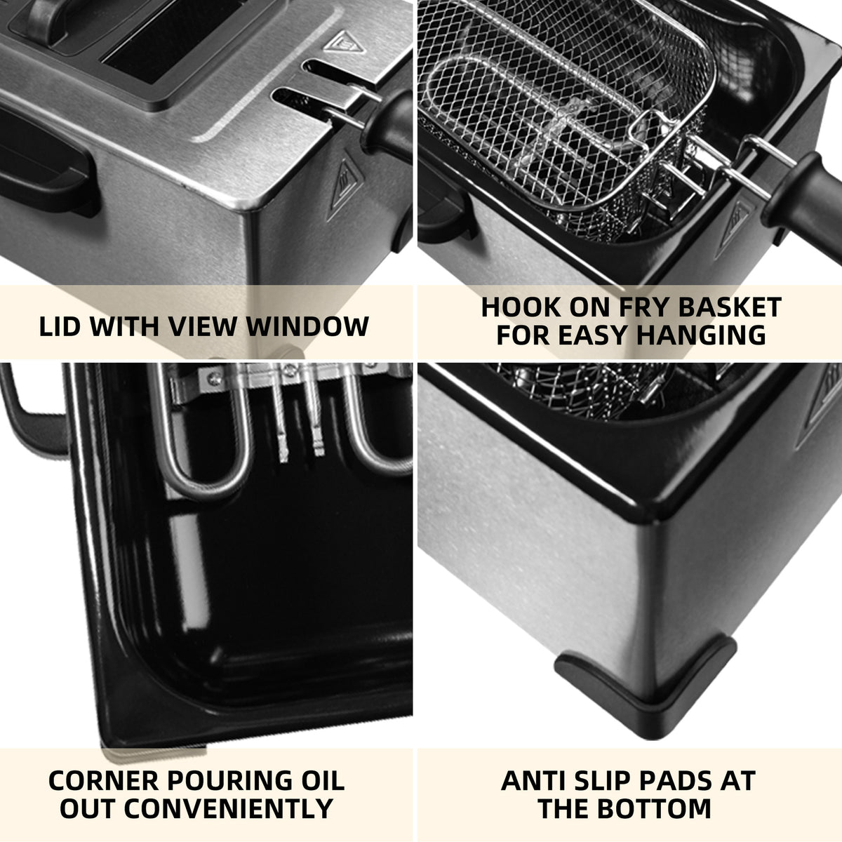 DSP/Dansong Fryer Household Multifunctional Fryer Fries Fryer 2200w High Power And High Efficiency Frying