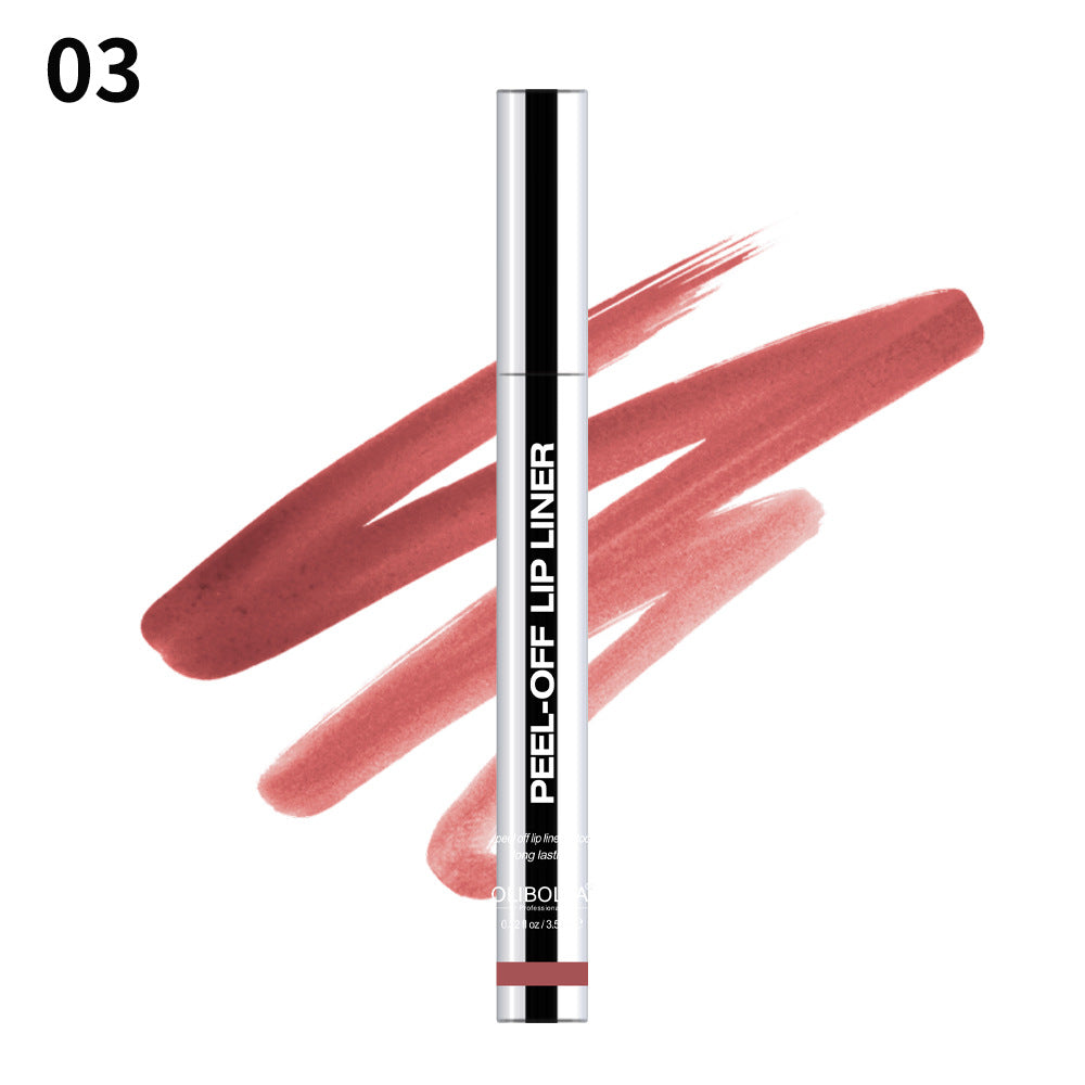 Tear-off Lip Liner Dyeing Stripping No Falling No Makeup Lip Pen Lipstick Show Lip Color. 03# 3.5ml