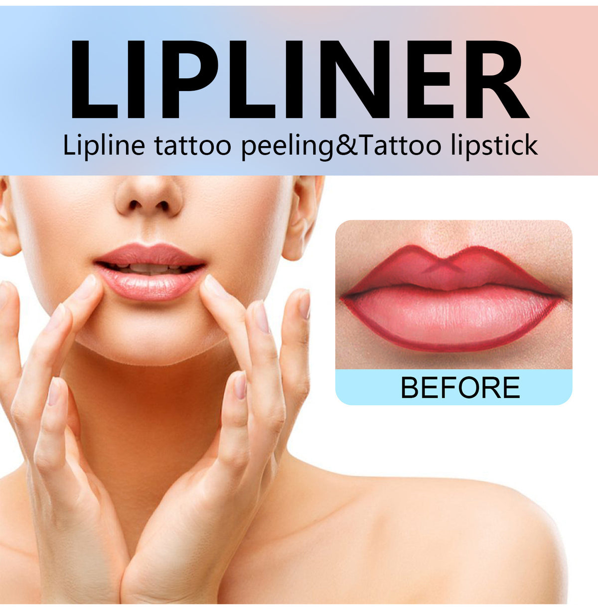 Tear-off Lip Liner Dyeing Stripping No Falling No Makeup Lip Pen Lipstick Show Lip Color.