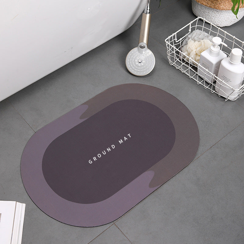 Home Bathroom Super Absorbent Shower Bath Mat ABrown 400MMx600MM
