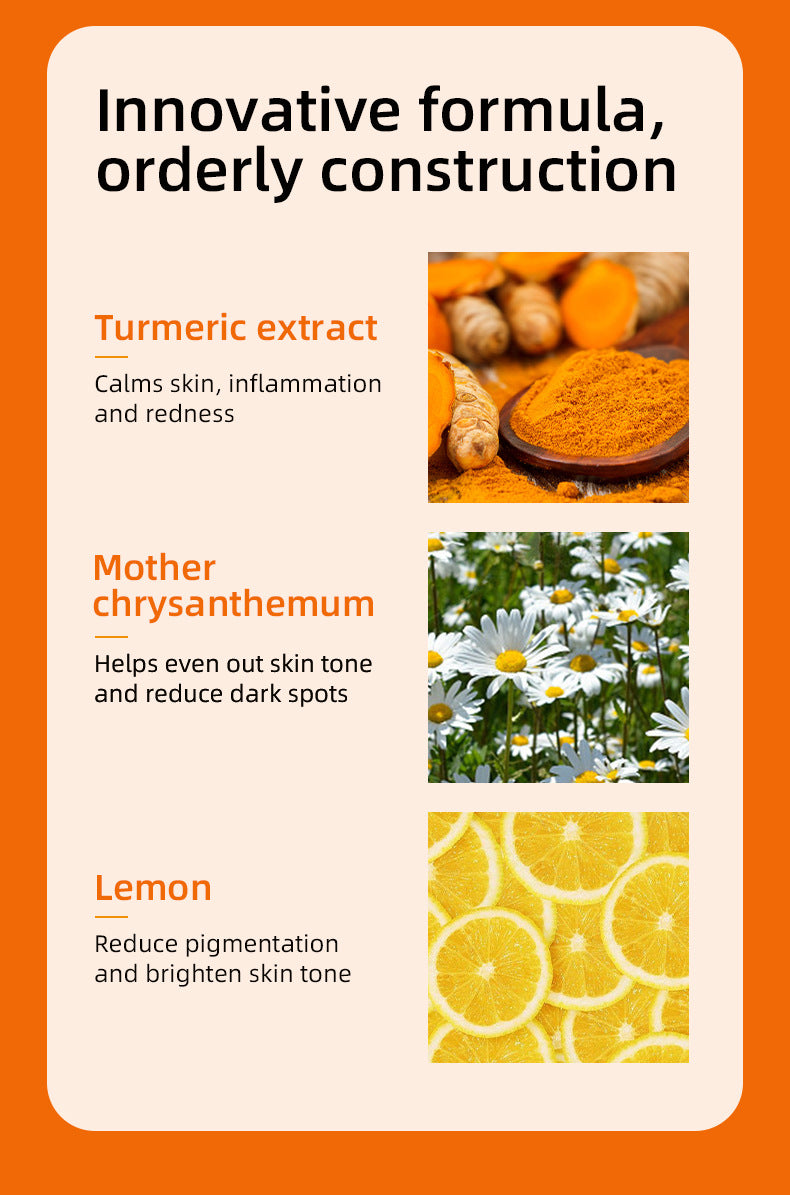 Full English Version Of Turmeric Kojic Acid Cleansing Gasket Cross-border Exfoliating Cleaning Cotton Export Skin Care Products Wholesale