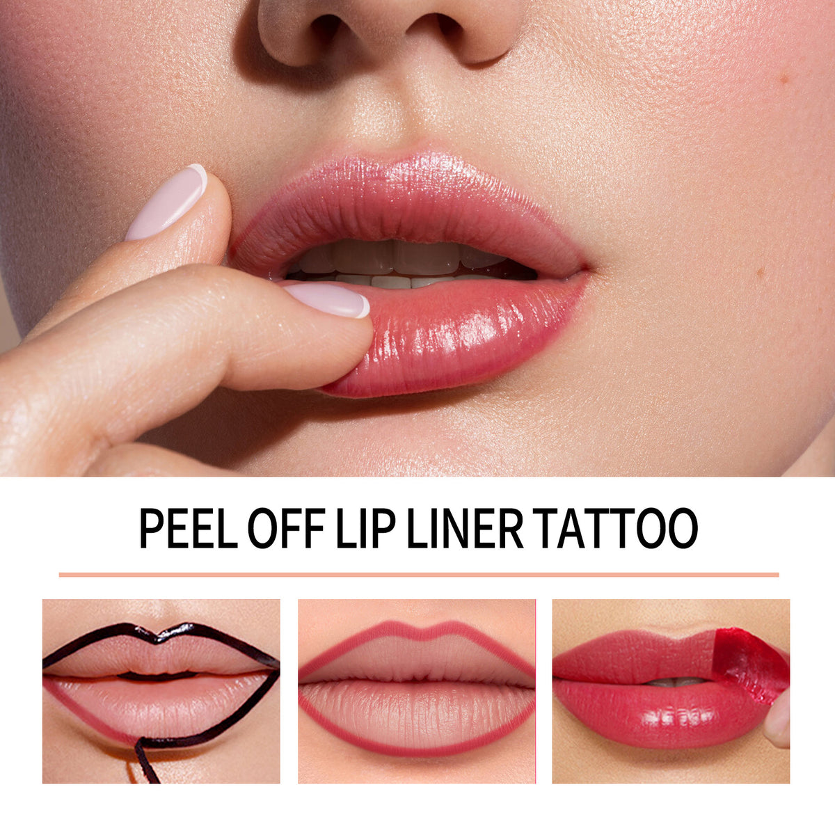 Tear-off Lip Liner Dyeing Stripping No Falling No Makeup Lip Pen Lipstick Show Lip Color.