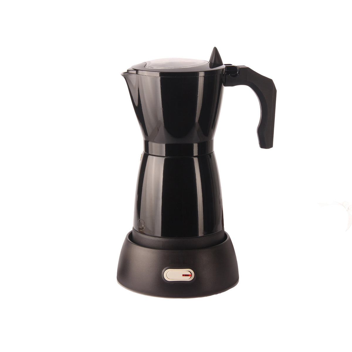 Electric Moka Pot Coffee Machine Electric Automatic With Insulation Moka Pot Black 300ML