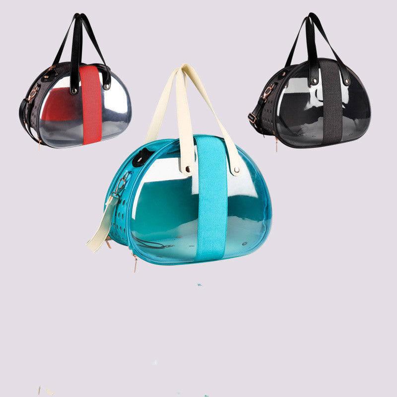 Double Fish Transparent Dog Bag Puppy Cat Cane Backpack Accessory Things Accessoires Bag Products Small Cage Pet Animal Seat Bed Double Fish Transparent Dog Bag Puppy Cat Cane Backpack Access Red