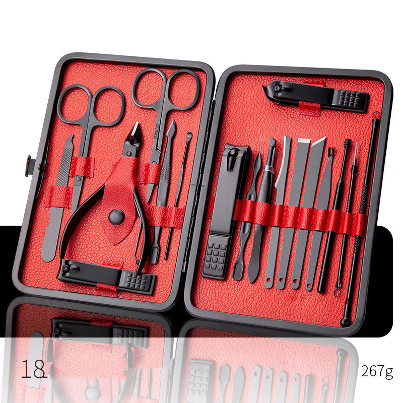 Professional Scissors Nail Clippers Set Ear Spoon Dead Skin Pliers Nail Cutting Pliers Pedicure Knife Nail Groove Trimmers 1 Style