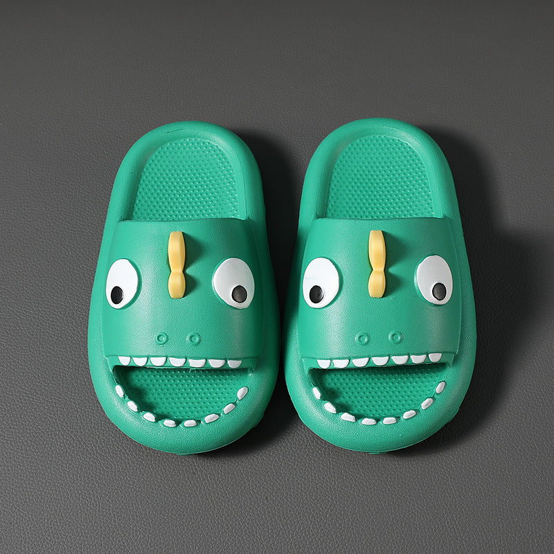 Shark Slippers For Kids Toddler Boys Girls Non Slip Children Shower Shoes Green