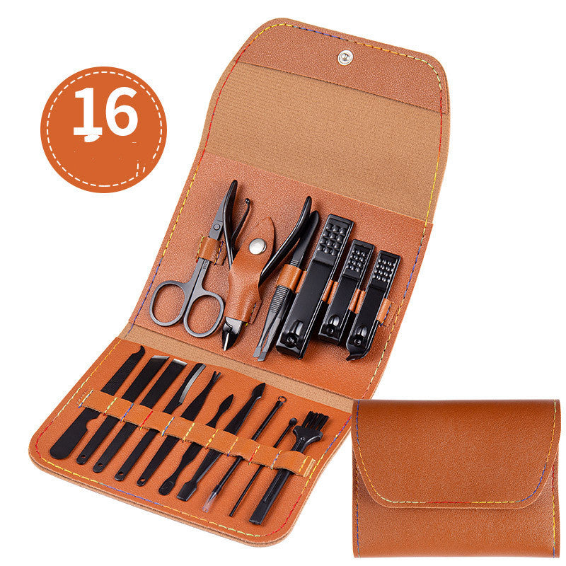Professional Scissors Nail Clippers Set Ear Spoon Dead Skin Pliers Nail Cutting Pliers Pedicure Knife Nail Groove Trimmers 15 Style