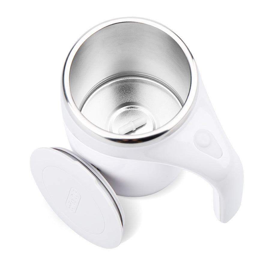 Lazy Man Magnetized Cup Coffee Cup Magnetic Fully Automatic Stirring Cup White 380ML
