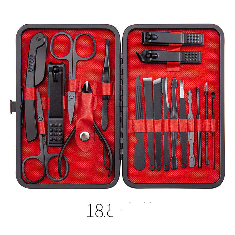 Professional Scissors Nail Clippers Set Ear Spoon Dead Skin Pliers Nail Cutting Pliers Pedicure Knife Nail Groove Trimmers 7 Style