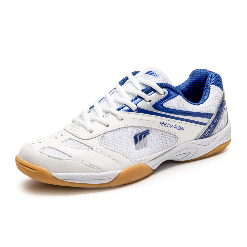 Mesh Table Tennis Sneaker Competition Training Running Shoes 615 White And Blue