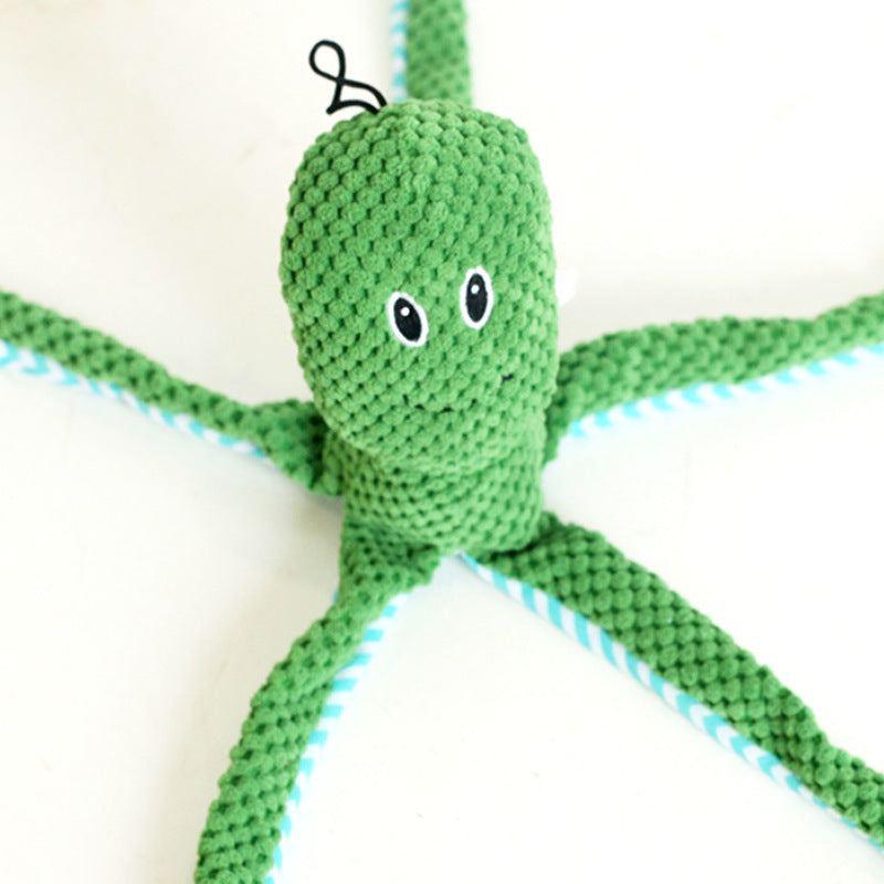 Pet Teeth Grinding And Sound Making Plush Toys Green