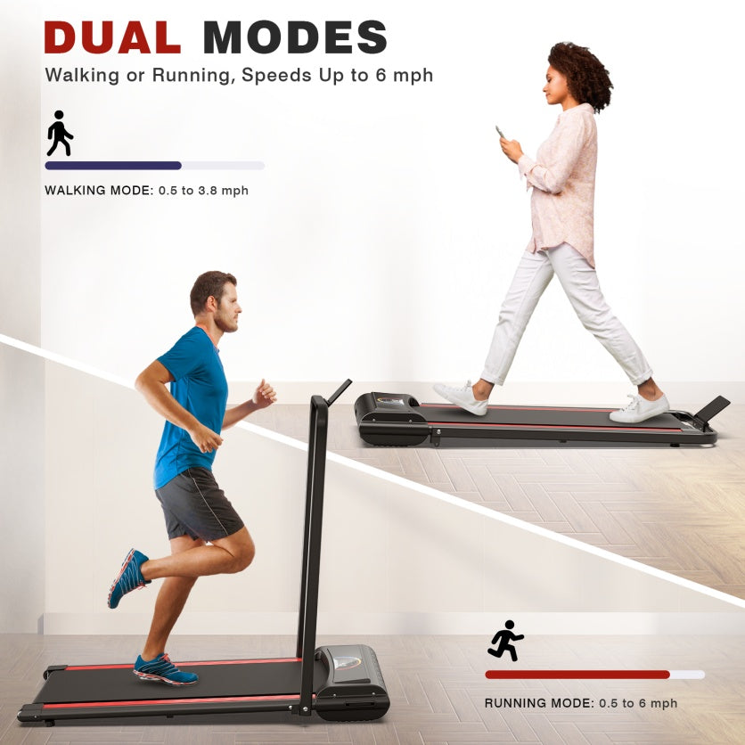 Q22-2A Treadmill walking & running pad with LED Display & Remote Control