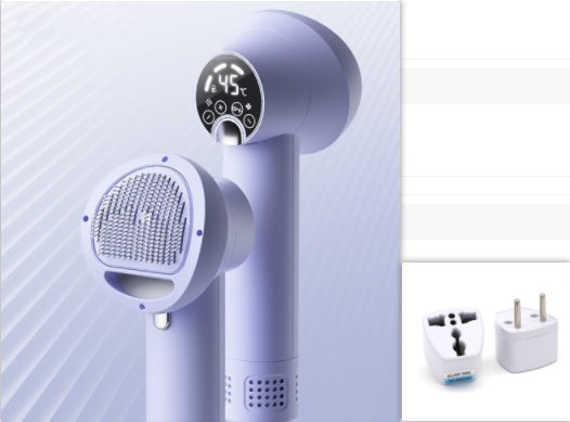 Smart Pet Hair Dryer Dog Golden Retriever Cat Grooming Hairdressing Blow & Comb Silent No Harm Pet Cleaning Supplies Pet Products Purple EU