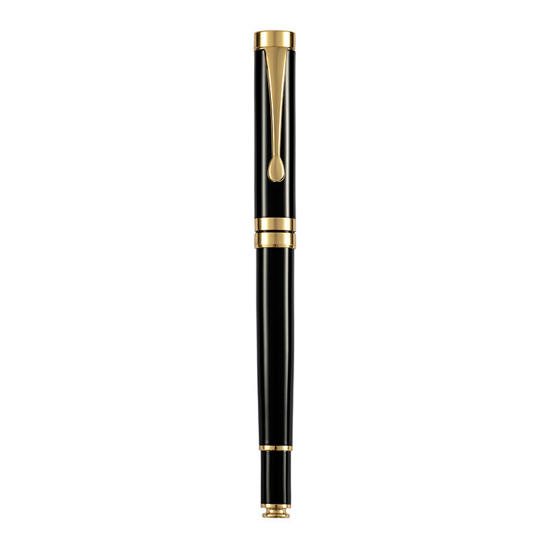 Metal 26 Pen Calligraphy Practice Ink Pen Advertising Gift Black Gold Clip