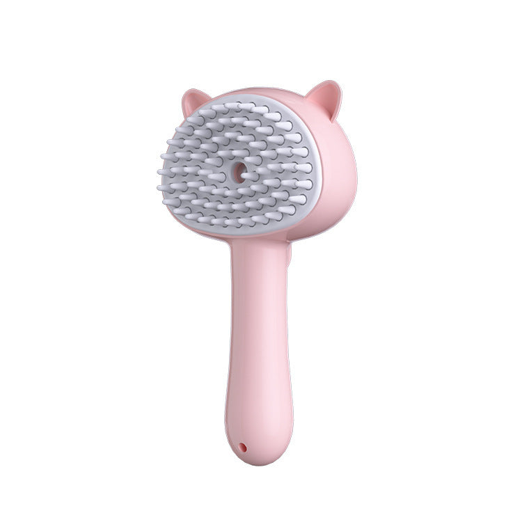 Hair Cleaning Brush With Mist Multifunctional Cat Grooming Brush Rechargeable Self Cleaning Slicker Brush For Pets Dogs & Catsb Pet Products 18x9.5x5cm Pink