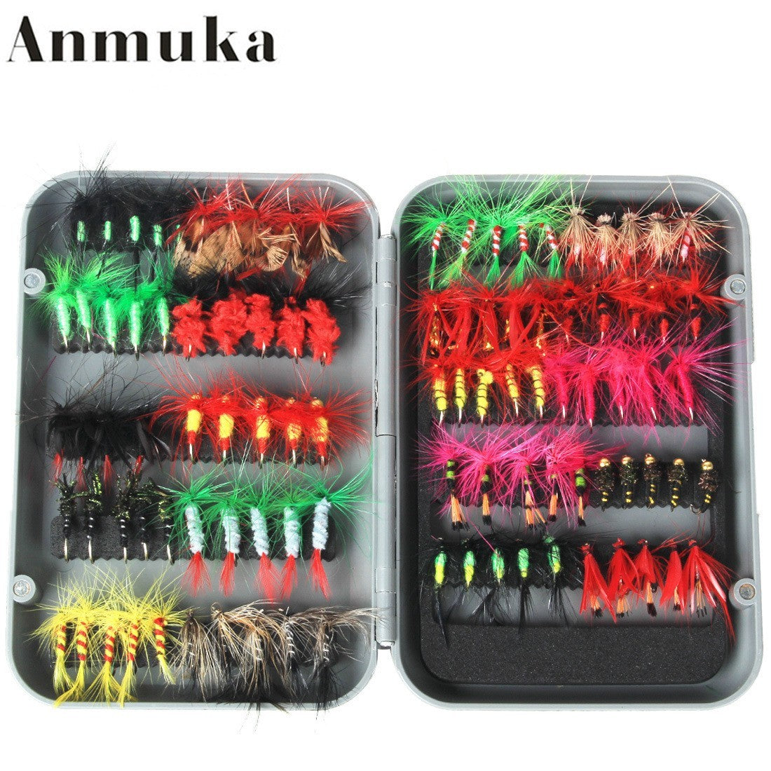 Fishing Gear 100 Fly Bait Set 81089style