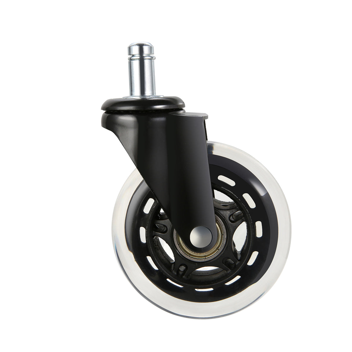 VEVOR Office Chair Wheels, Set Of 5, 3 Inch Caster Wheels Replacement For Hardwood Floors And Carpet, Heavy Duty Computer Gaming Desk Casters With 130 Lbs Load Capacity, Universal Fit For Most Chairs Default