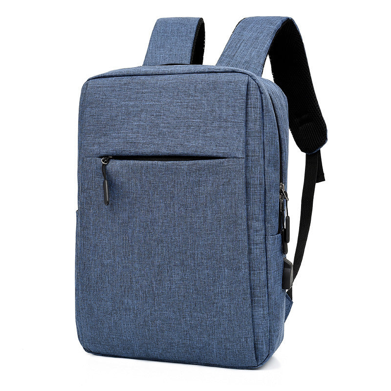 Laptop Backpack With USB Design Business Bags Men Dark blue