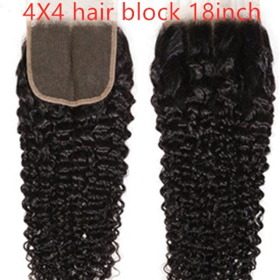 Live Export Wig Malaysia Hair Extension 4X4 hair block 18inch