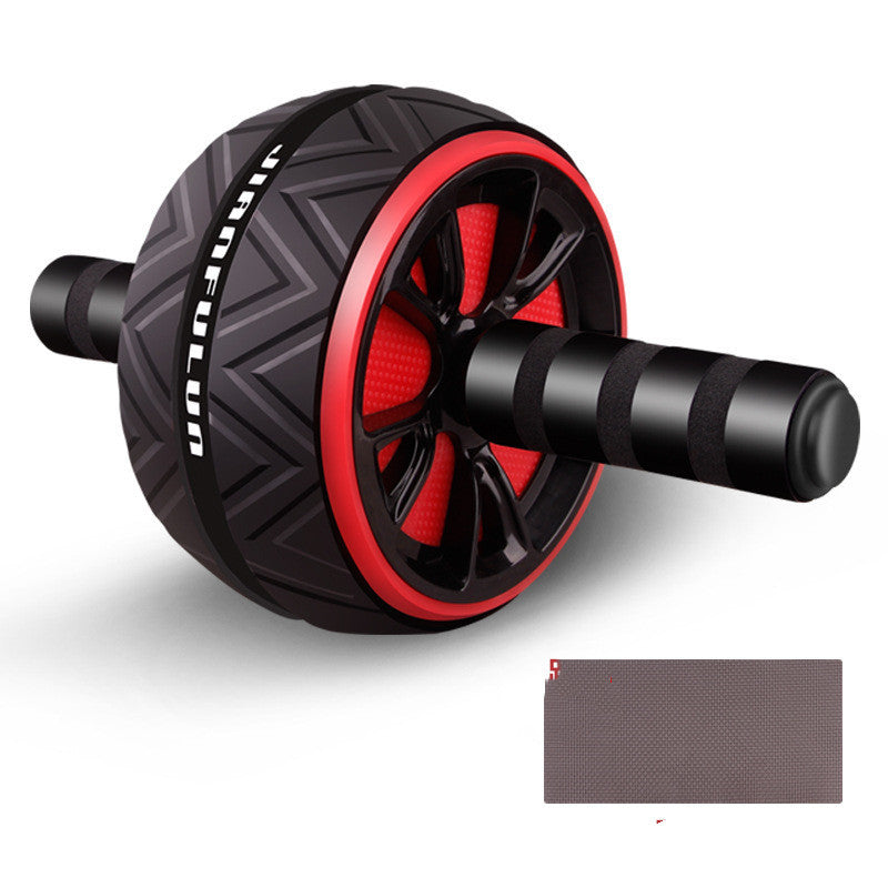 Abdominal Muscle Mute Abdominal Fitness Device Exercise Fitness Weight Loss Fitness Wheel For Men And Women Black Red