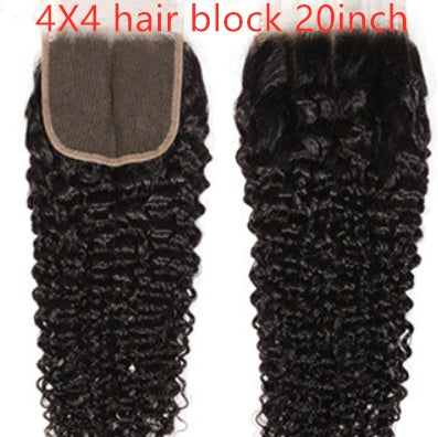 Live Export Wig Malaysia Hair Extension 4X4 hair block 20inch