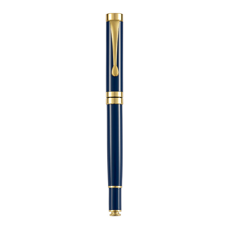 Metal 26 Pen Calligraphy Practice Ink Pen Advertising Gift Blue Gold Clip