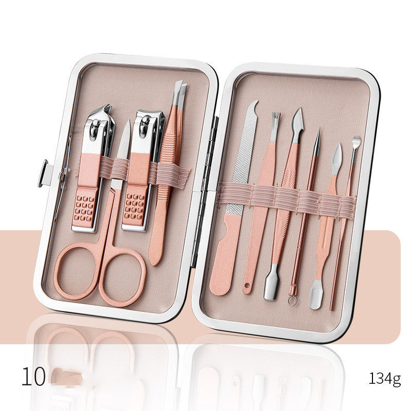 Professional Scissors Nail Clippers Set Ear Spoon Dead Skin Pliers Nail Cutting Pliers Pedicure Knife Nail Groove Trimmers 5 Style