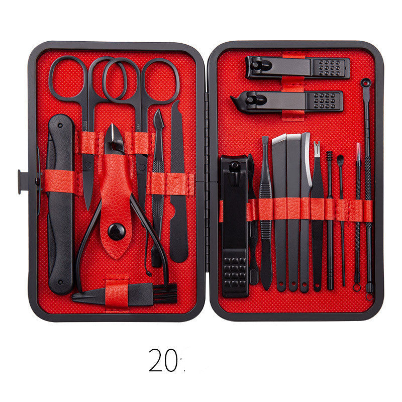 Professional Scissors Nail Clippers Set Ear Spoon Dead Skin Pliers Nail Cutting Pliers Pedicure Knife Nail Groove Trimmers 8 Style
