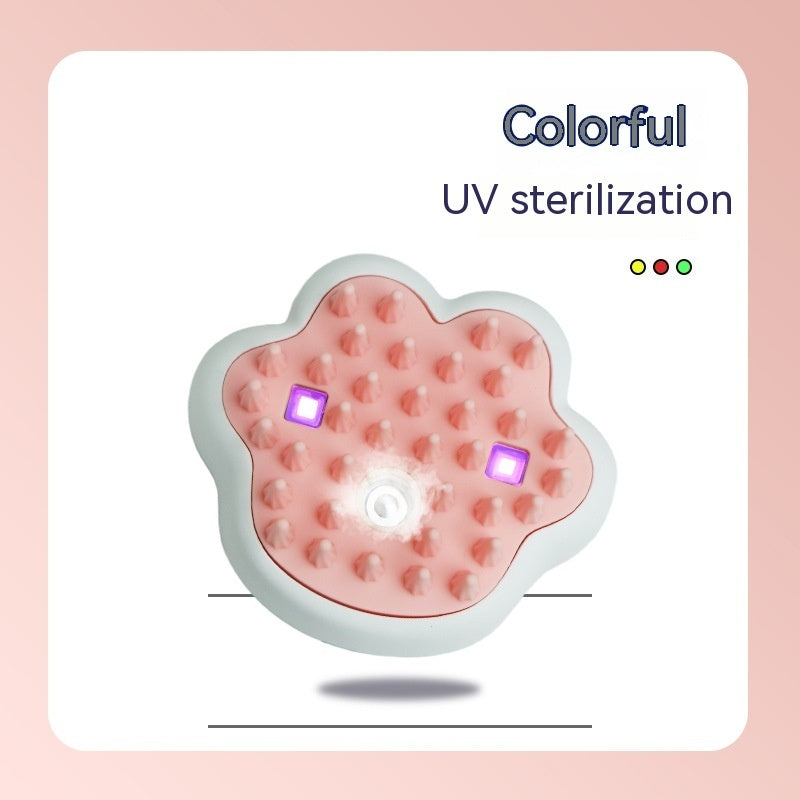 Pet Steam Hair Removal Comb Pet Steam Massage Comb Body Relax And Relieve Fatigue Loose Cat Hair Grooming Comb For Puppy Pet Products Light Pink Upgrade