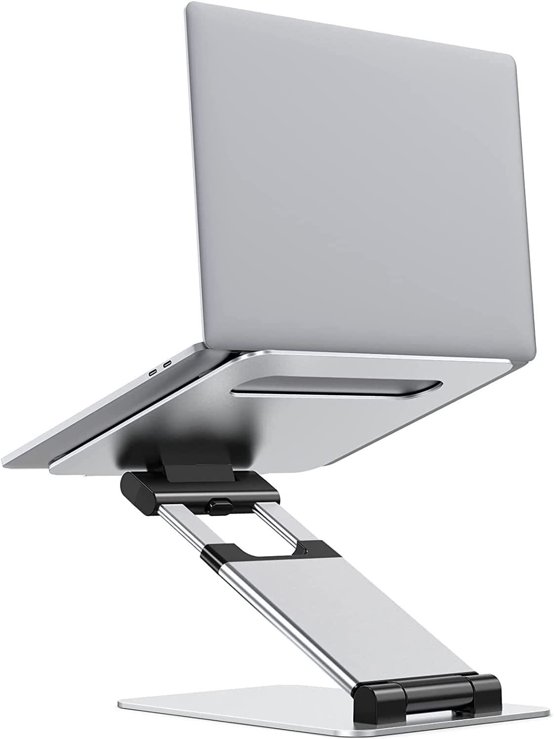 Notebook Bracket Laptop Bracket Aluminum Alloy Desktop Adjustable Base 360-degree Rotation DT018 Silver