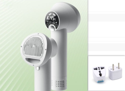 Smart Pet Hair Dryer Dog Golden Retriever Cat Grooming Hairdressing Blow & Comb Silent No Harm Pet Cleaning Supplies Pet Products White EU