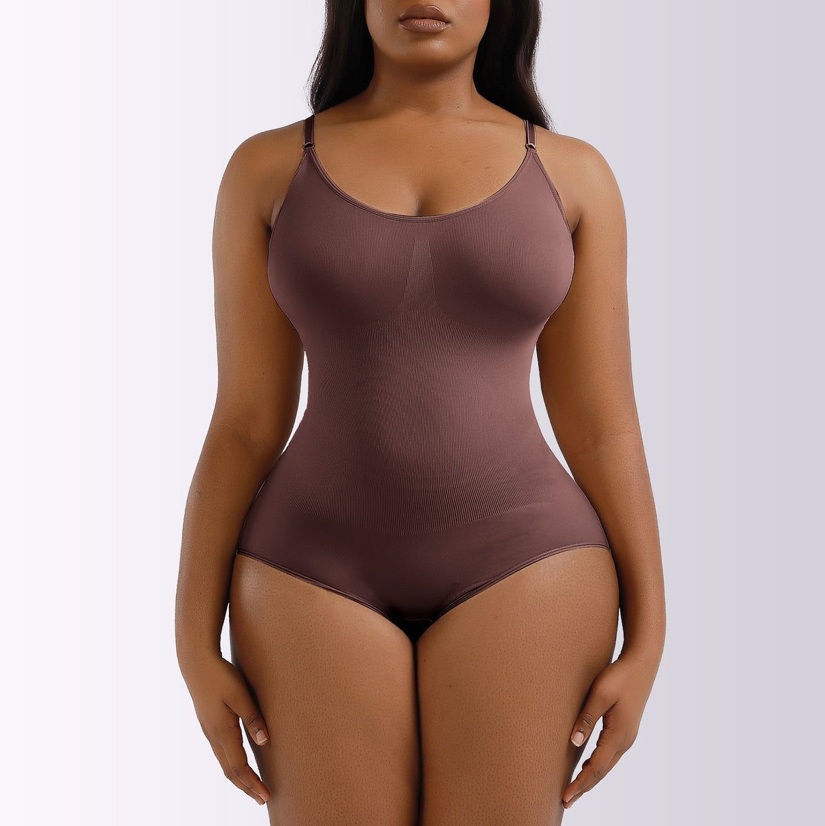 Large Postpartum Seamless Shapewear For Women Brown triangle style